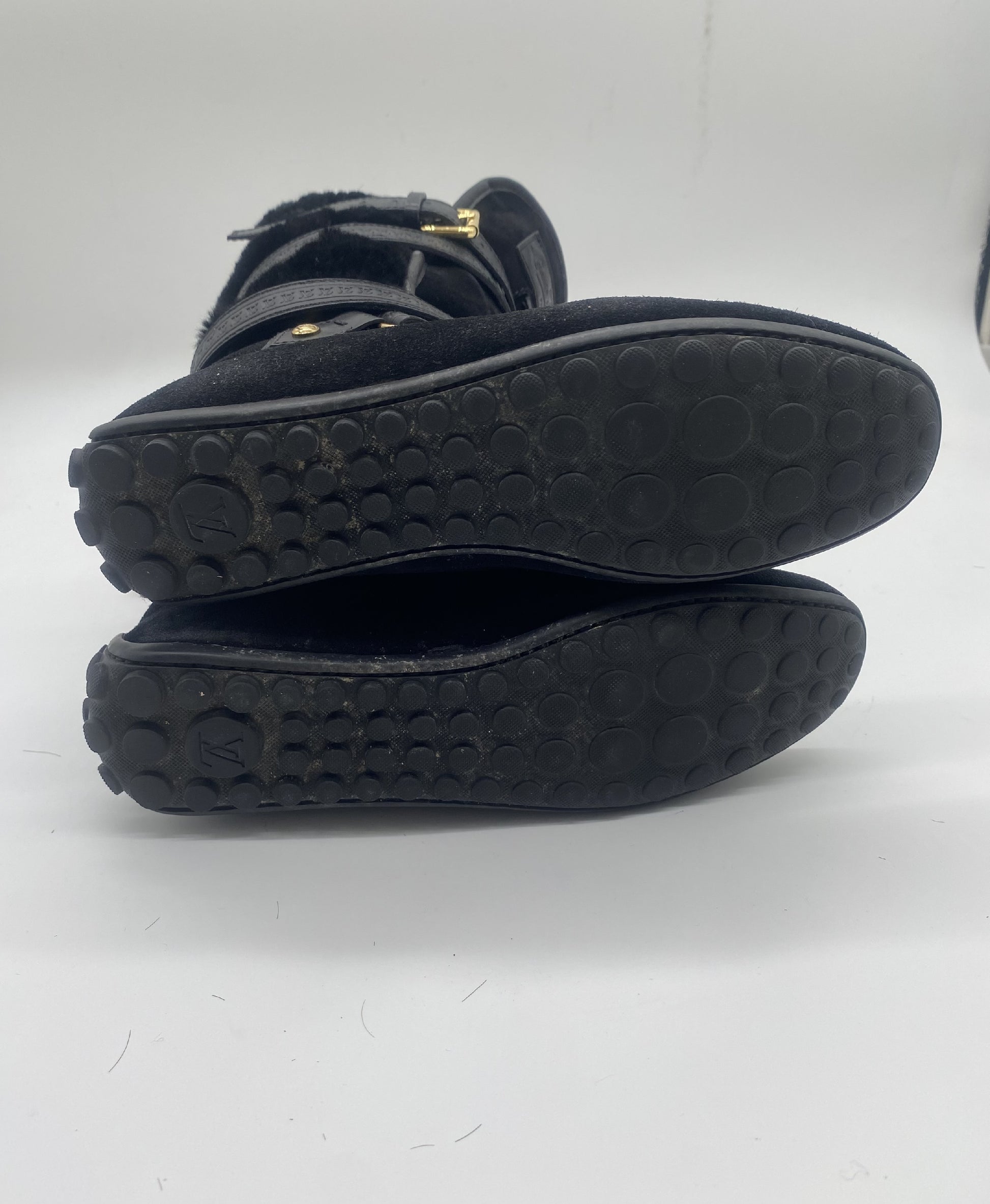 LOUIS VUITTON Louis Vuitton Shearling Boots Size 36 1/2 Black Other Shoes