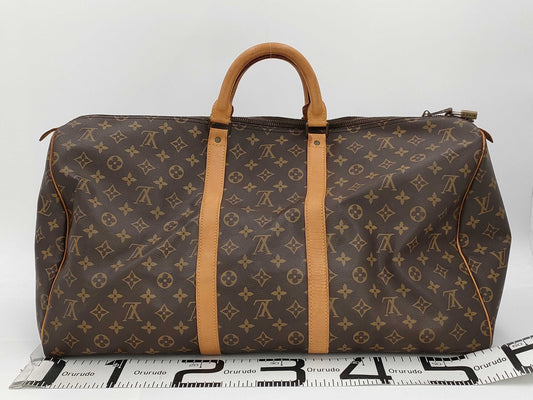 LOUIS VUITTON Monogram Keepall 55 Boston Bag
