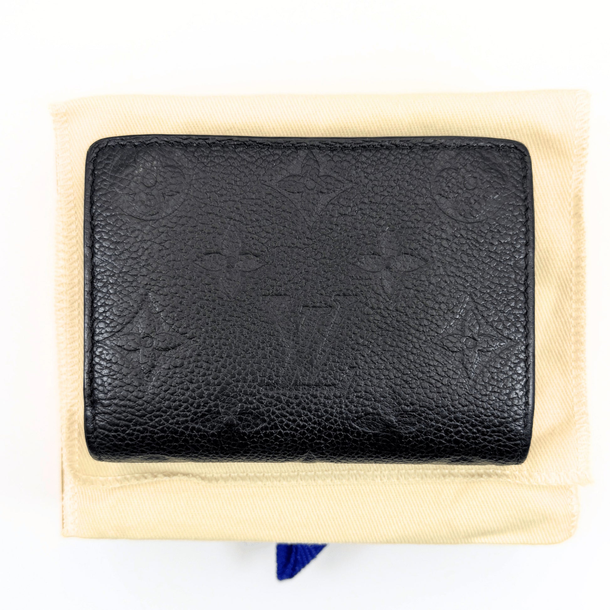 LOUIS VUITTON Monogram Empreinte Portefeuille Claire M80151 Tri-fold Wallet with Box and Dust Bag