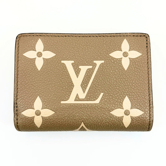 LOUIS VUITTON Monogram Empreinte Portefeuille Claire M82370 Tri-fold Wallet with Box and Dust Bag