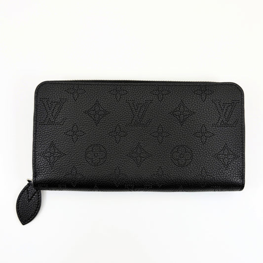 LOUIS VUITTON Mahina Zippy Wallet Noir Round Zip Wallet M61867 Wallet Box and Dust Bag Included