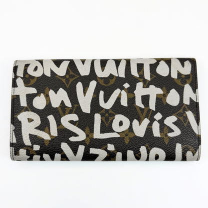 LOUIS VUITTON Monogram Pochette Porte Monnaie Credit Graffiti M92189 Wallet