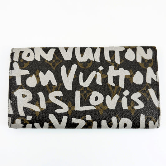 LOUIS VUITTON Monogram Pochette Porte Monnaie Credit Graffiti M92189 Wallet