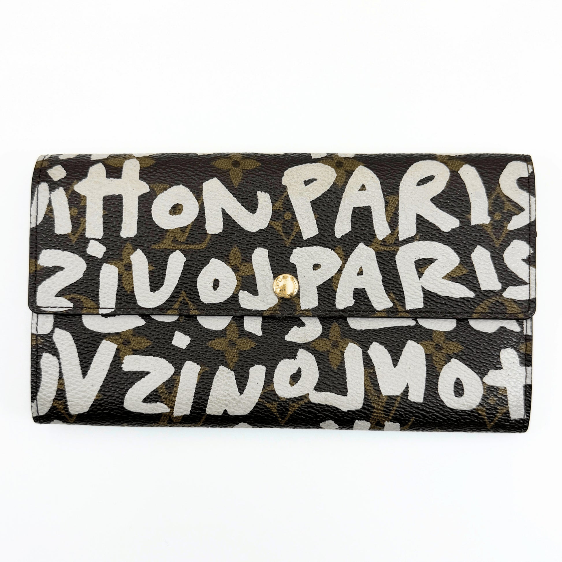 LOUIS VUITTON Monogram Pochette Porte Monnaie Credit Graffiti M92189 Wallet