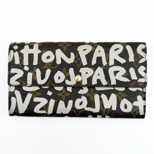 LOUIS VUITTON Monogram Pochette Porte Monnaie Credit Graffiti M92189 Wallet