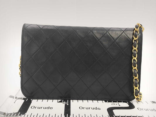 CHANEL Matelasse Push Lock Black Shoulder Bag