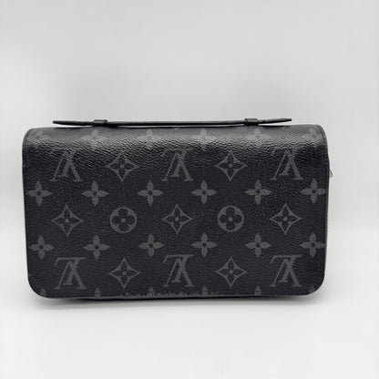 LOUIS VUITTON Zippy XL Wallet, 22 x 12 x 5 cm, Black/Grey, Model Number M61698, No Accessories Included