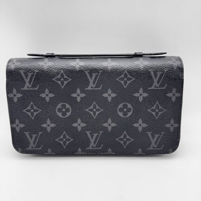 LOUIS VUITTON Zippy XL Wallet, 22 x 12 x 5 cm, Black/Grey, Model Number M61698, No Accessories Included