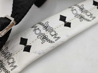 MCM Starkback Backpack, Small, Leather, White, MMK5AVE19WT001