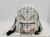 MCM Starkback Backpack, Small, Leather, White, MMK5AVE19WT001