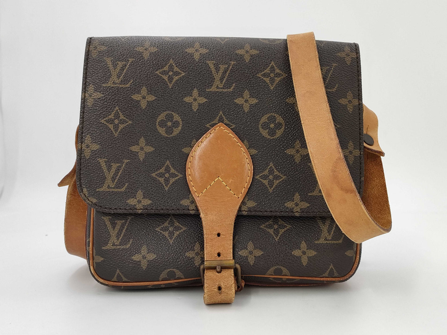 LOUIS VUITTON Monogram Cartesiere MM 864SL Shoulder Bag