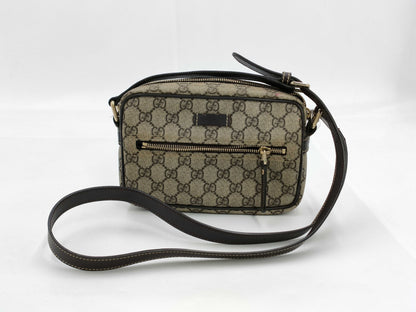 GUCCI GG Supreme Shoulder Bag Brown 201447