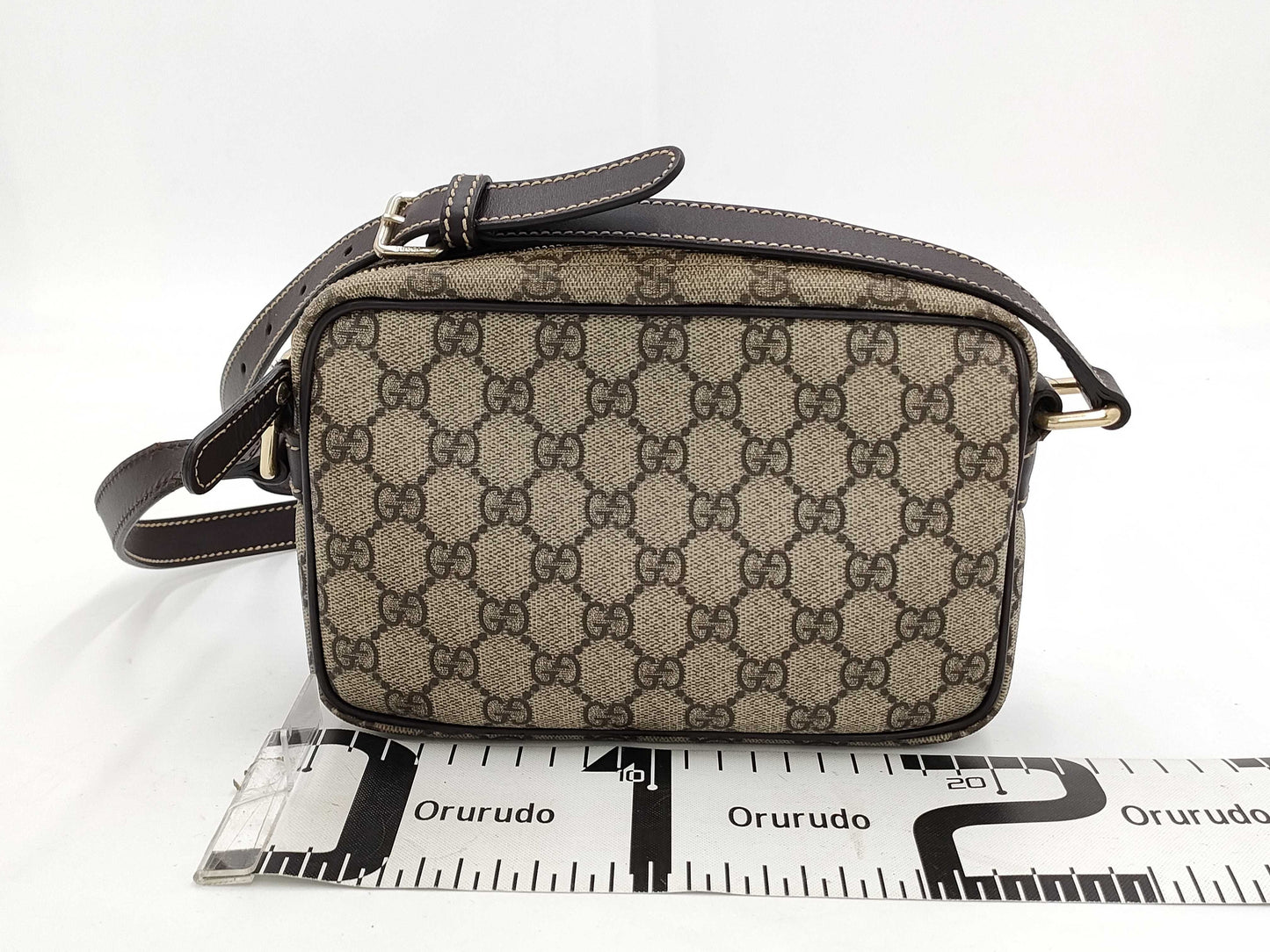 GUCCI GG Supreme Shoulder Bag Brown 201447