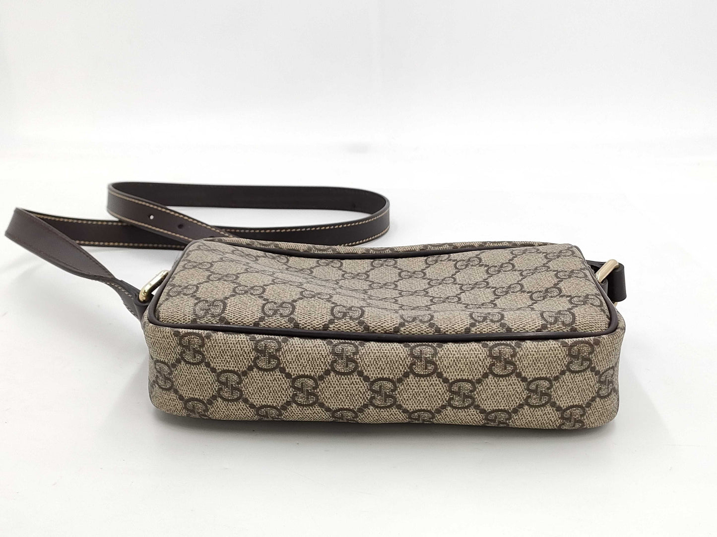 GUCCI GG Supreme Shoulder Bag Brown 201447