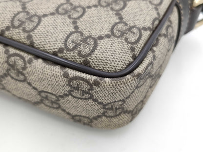 GUCCI GG Supreme Shoulder Bag Brown 201447