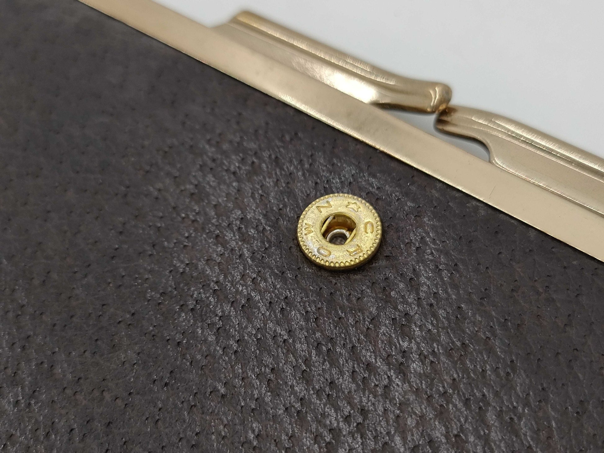 Burberrys Bi-fold Wallet with Clasp Closure, Canvas, Brown Check