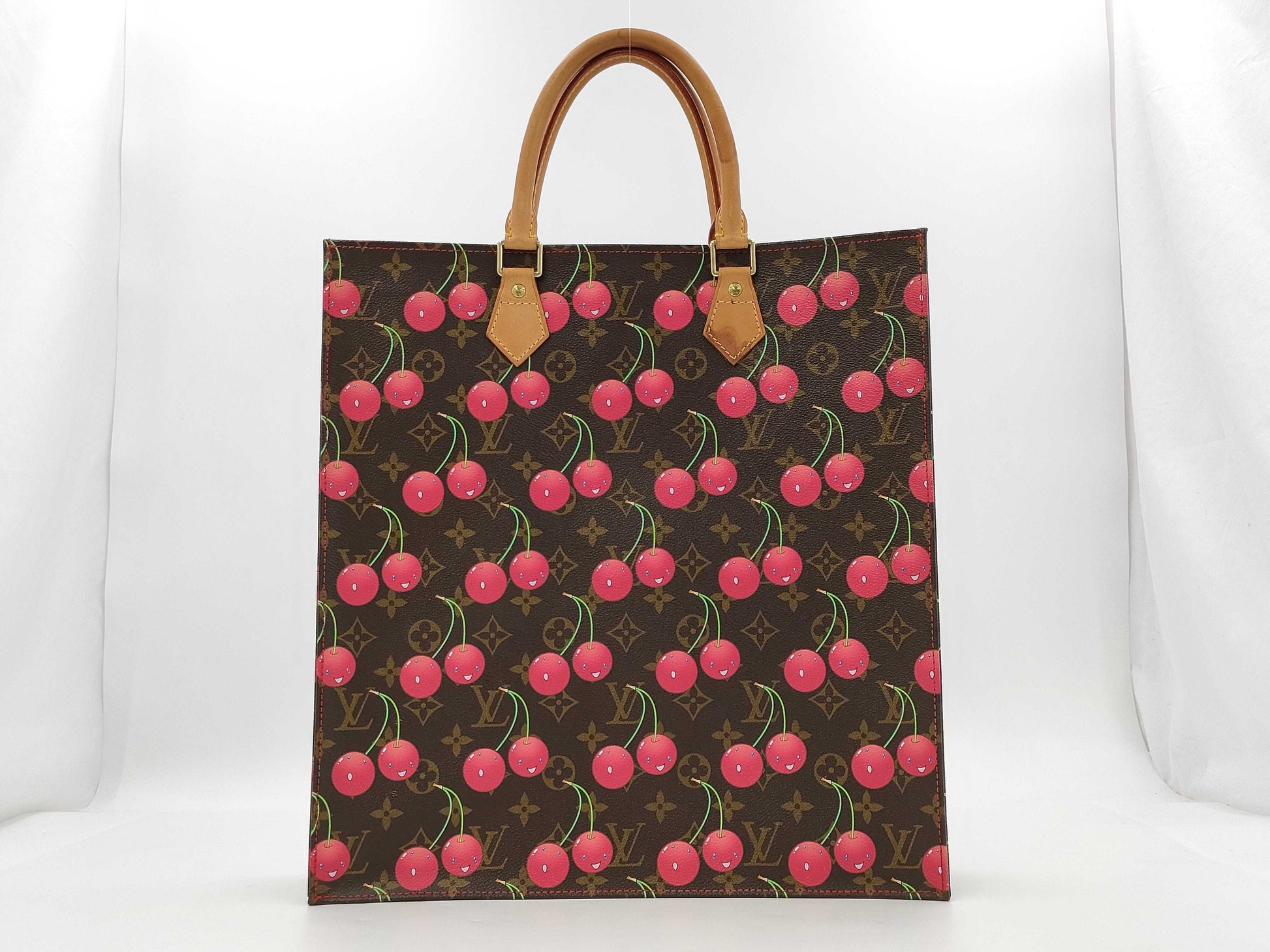 LOUIS VUITTON Monogram Cherry/LV x TM Sac Plat M95010 MI0015 Handbag