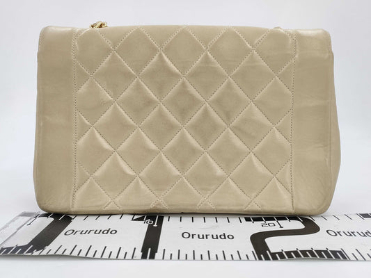 CHANEL Matelasse Chain Bag Beige Shoulder Bag