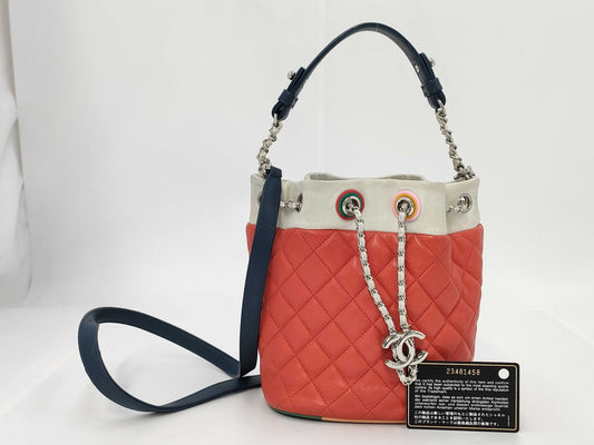 CHANEL Drawstring 2-Way Bag Shoulder Bag