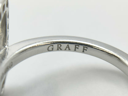 GRAFF Butterfly Silhouette Diamond WG Au750 3.5g Ring 