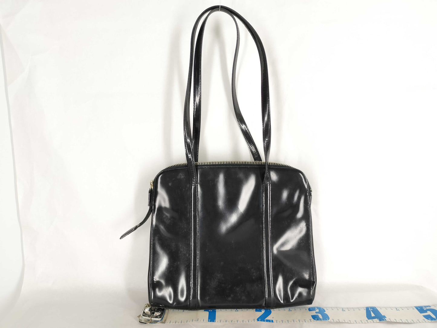 PRADA Prada Patent Leather Handbag Black Handbag