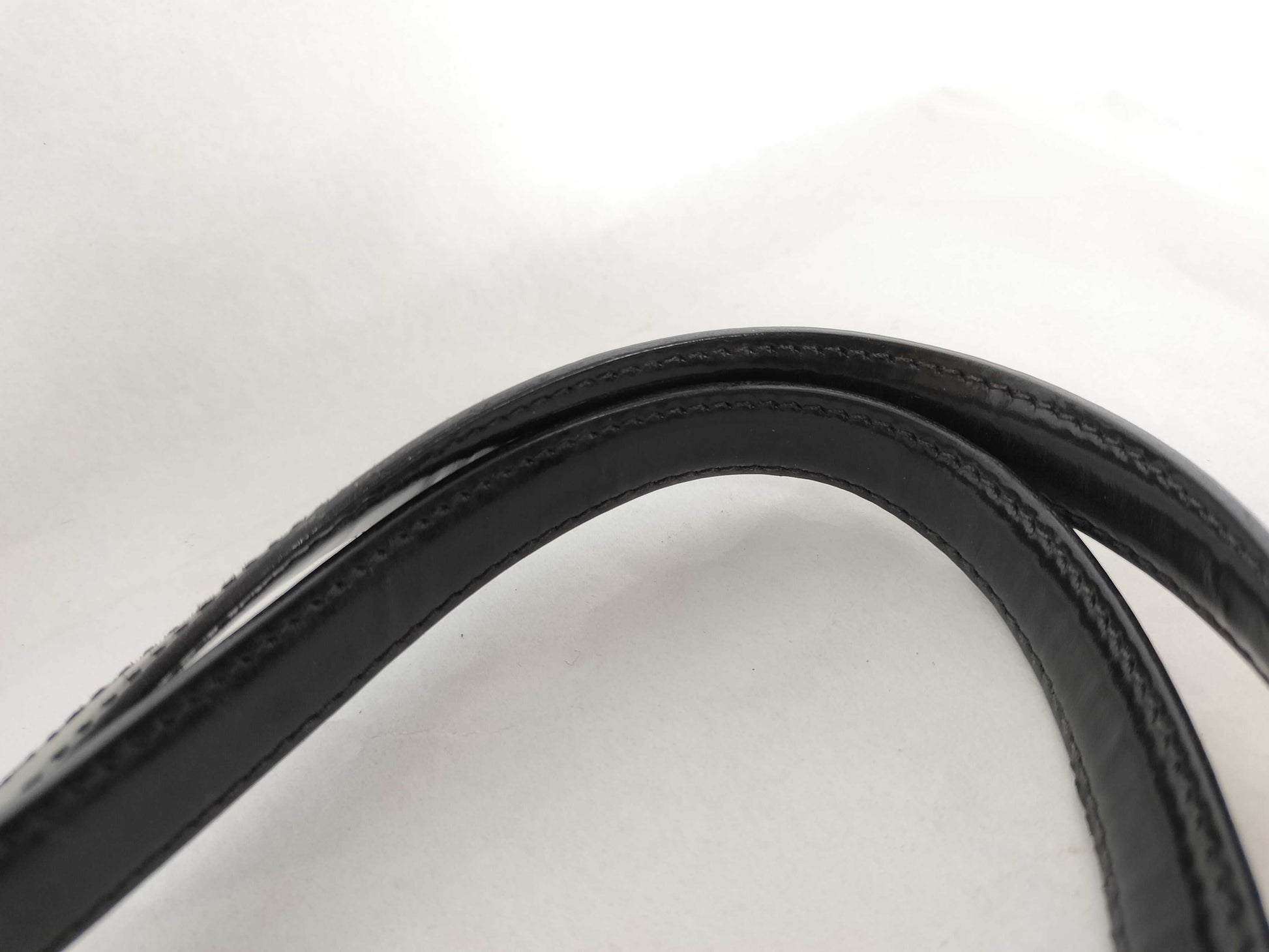 PRADA Prada Patent Leather Handbag Black Handbag