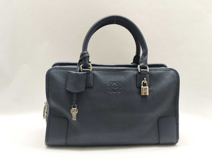 LOEWE HK - Loewe Amazona 36 blue calfskin handbag handbag