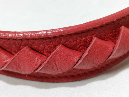 BOTTEGA VENETA Intrecciato Bottega Veneta Cervo Intrecciato Leather Tote Bag Red Tote Bag