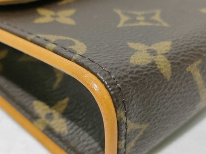 LOUIS VUITTON Monogram SG-Louis Vuitton Monogram Pochette Florentine M51855 Brown FL0015 Waist Bag