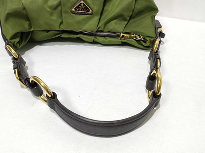 PRADA Nylon SG-Prada Tessuto Shoulder bag Green BR3795 Shoulder Bag