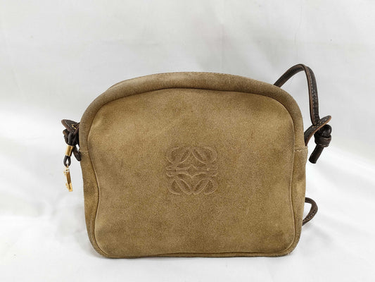 LOEWE Suede Bag Shoulder Shoulder Bag