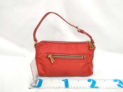 PRADA Nylon SG-Prada Saffiano x test Shoulder bag Red BN1834 Handbag