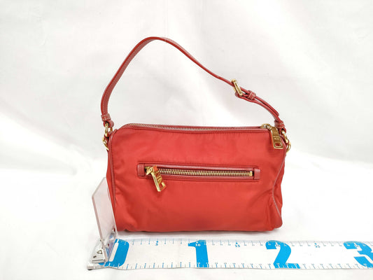 PRADA Nylon SG-Prada Saffiano x test Shoulder bag Red BN1834 Handbag