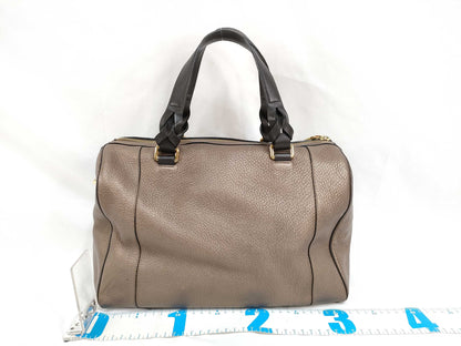 LOEWE SG-Loewe Fusta 31 Leather 2-Way Handbag Brown Handbag