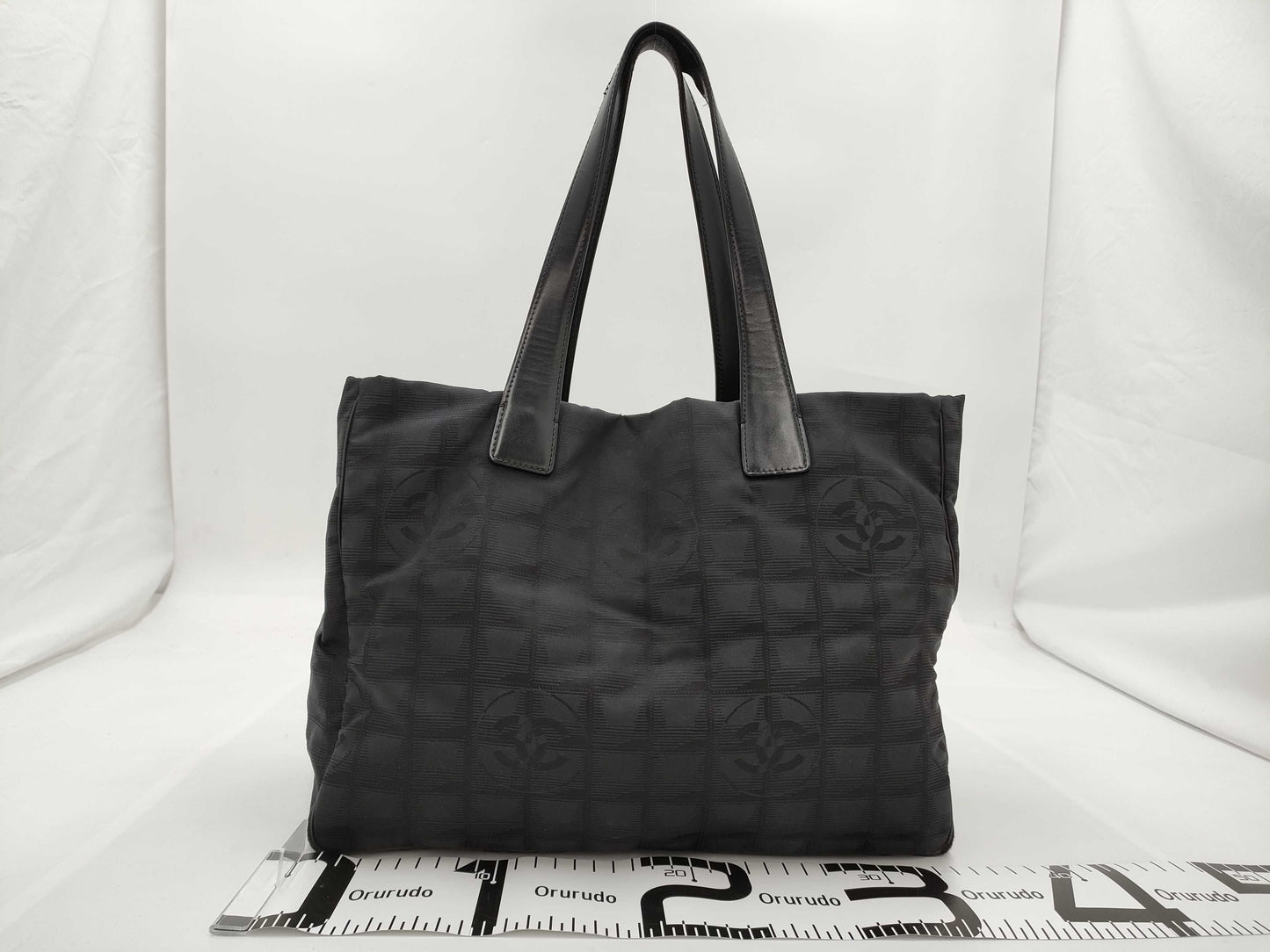 CHANEL New Travel Line Nylon Tote Bag, Black with Gold Hardware, 8888629