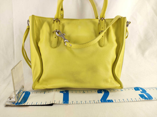 BALENCIAGA SG-Balenciaga Paper Mini Leather 2-Way Handbag yellow 305572 with Mirror Handbag