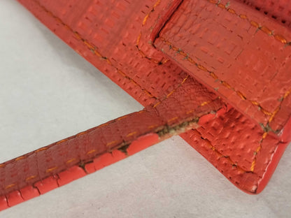 LOEWE T-Pouch Leather Shoulder Bag Orange Shoulder Bag