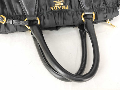 PRADA Tesuto 2-Way Handbag Black B1336M Handbag