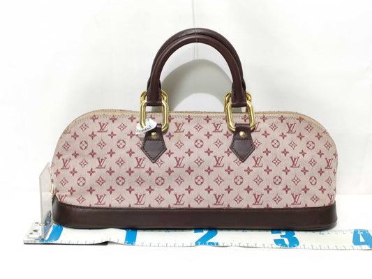 LOUIS VUITTON Monogram Denim ID-Louis Vuitton Monogram Canvas Mini Alma Ron M92207 #MI1012 Handbag