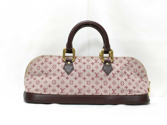 LOUIS VUITTON Monogram Denim ID-Louis Vuitton Monogram Canvas Mini Alma Ron M92207 #MI1012 Handbag