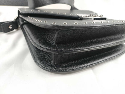 MCM SG-MCM Patricia Leather Shoulder bag Black Shoulder Bag