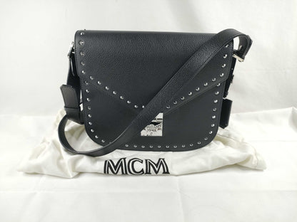 MCM SG-MCM Patricia Leather Shoulder bag Black Shoulder Bag