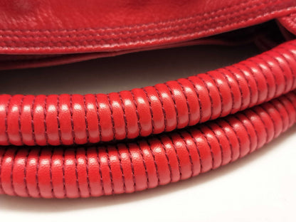 LOEWE SG-Loewe Nappa Aire Patent leather Hand bag Red Handbag