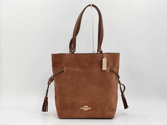 COACH Coach Tote Bag Suede Tote Bag
