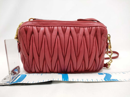 Miu Miu Materasse Leather Shoulder Bag Shoulder Bag