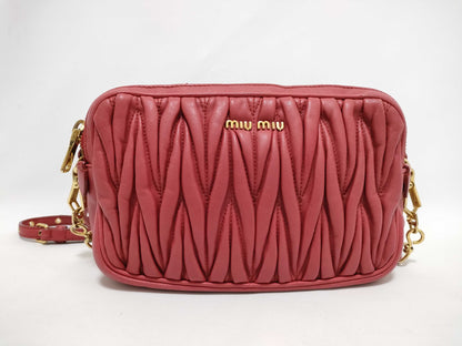 Miu Miu Materasse Leather Shoulder Bag Shoulder Bag
