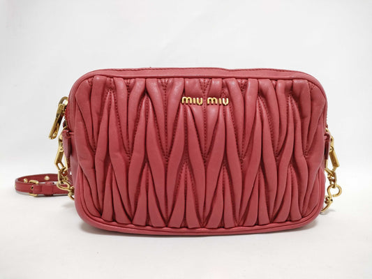 Miu Miu Materasse Leather Shoulder Bag Shoulder Bag