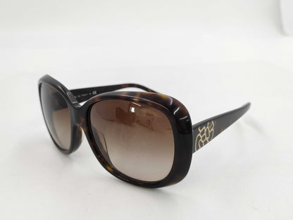 CHANEL Camellia Tortoiseshell Sunglasses with Case