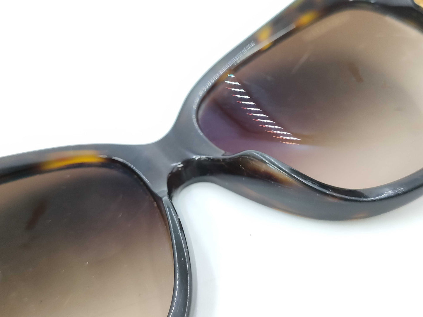 CHANEL Camellia Tortoiseshell Sunglasses with Case