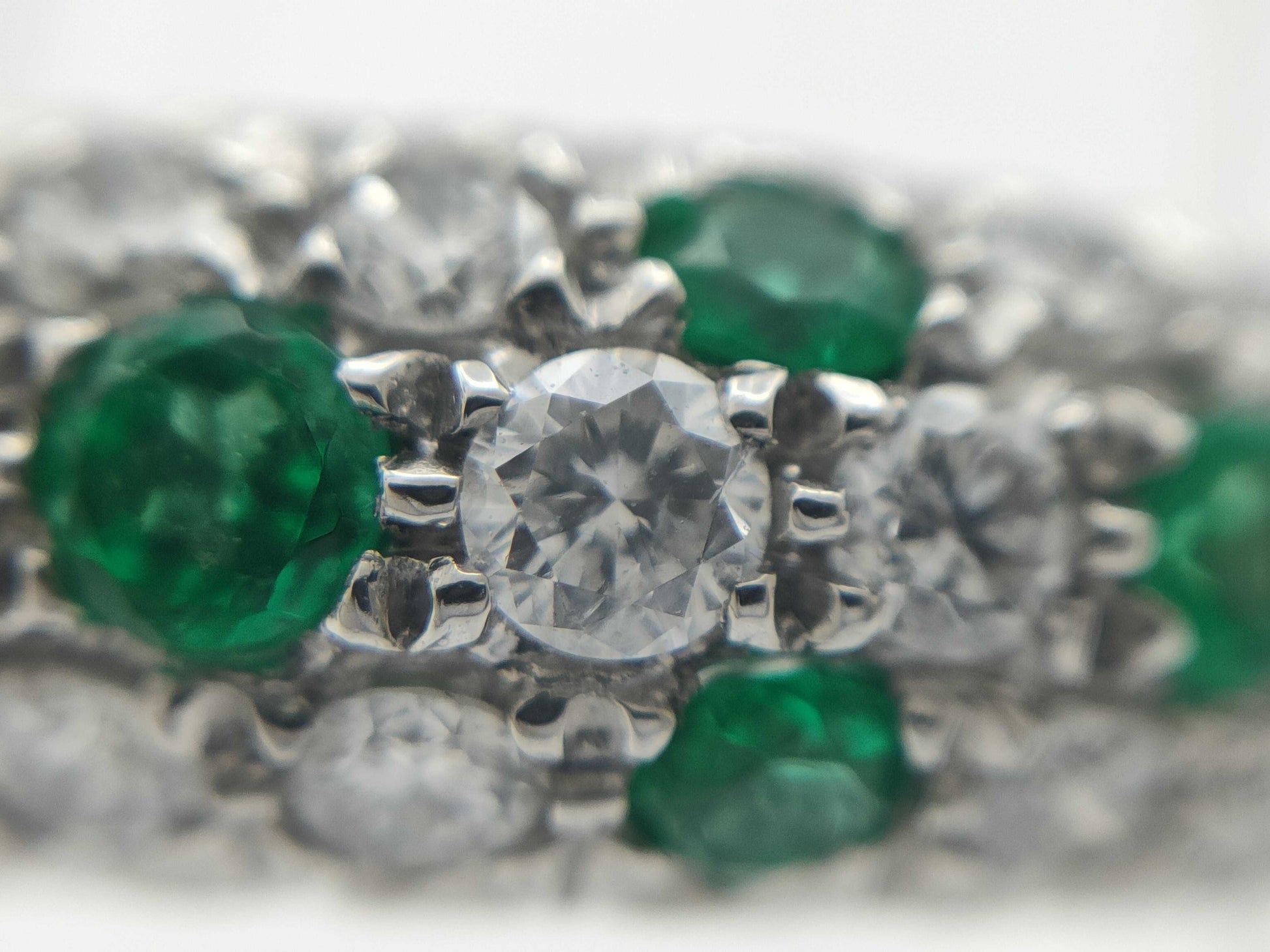 E0.53ct D0.80ct Pt900 9.7g Ring 
